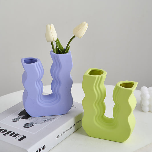 Colorful Waves Vase