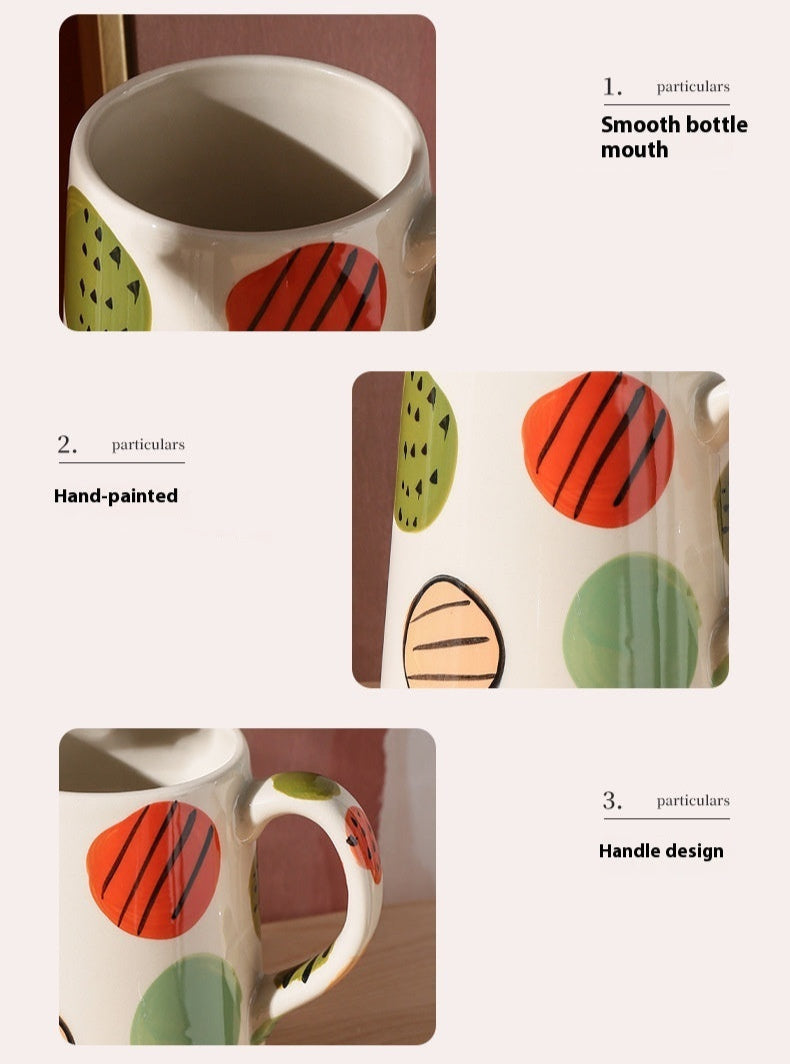 Circle Painted Vase