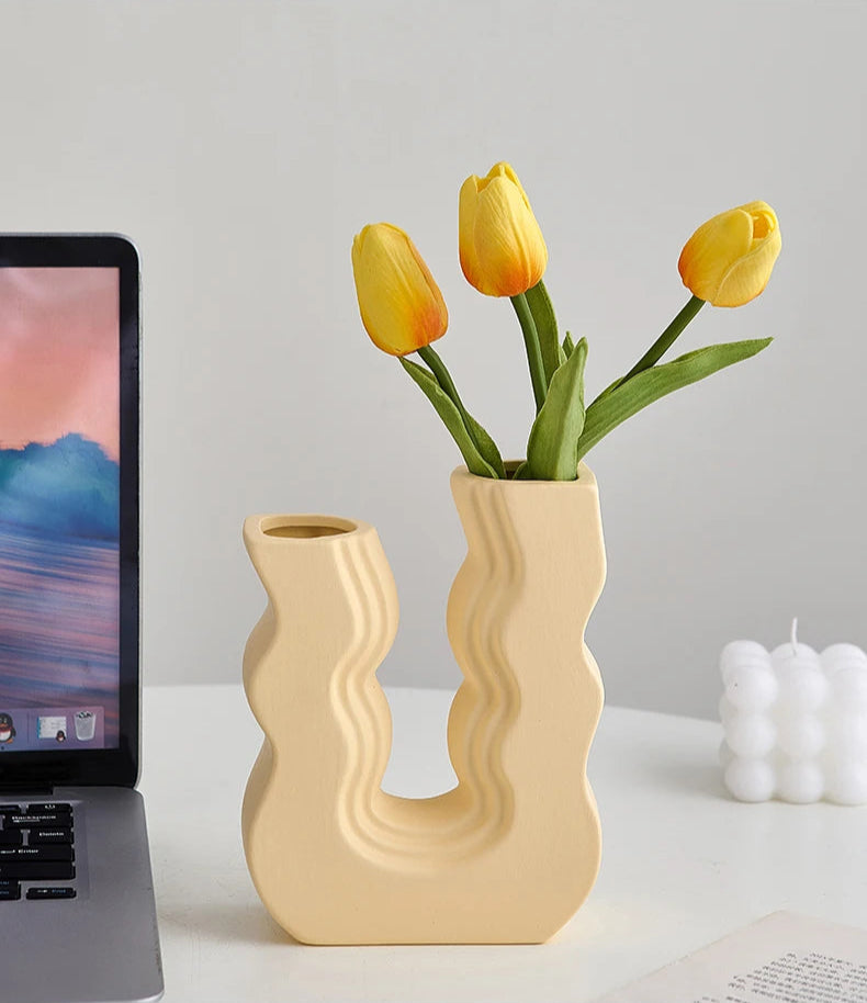 Colorful Waves Vase