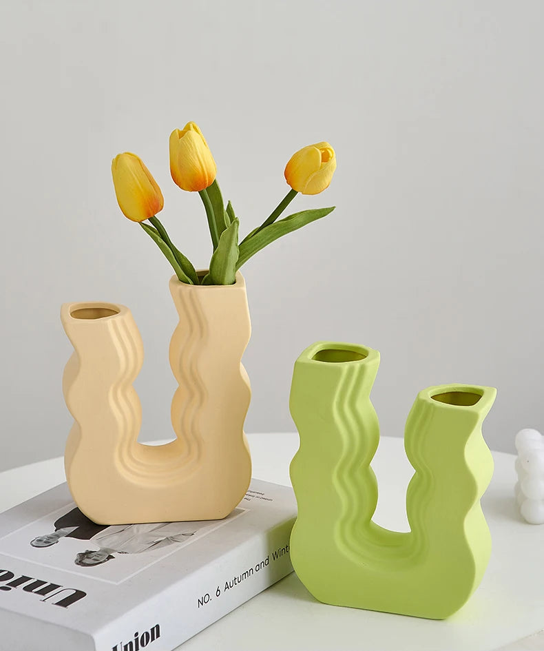 Colorful Waves Vase
