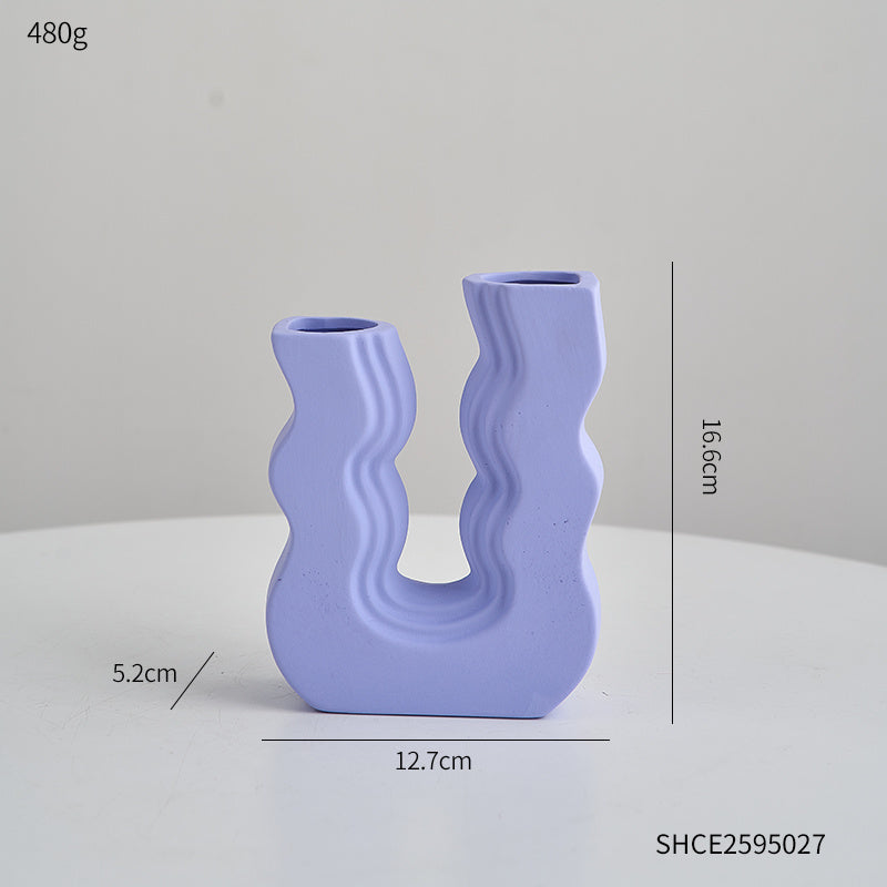 Colorful Waves Vase