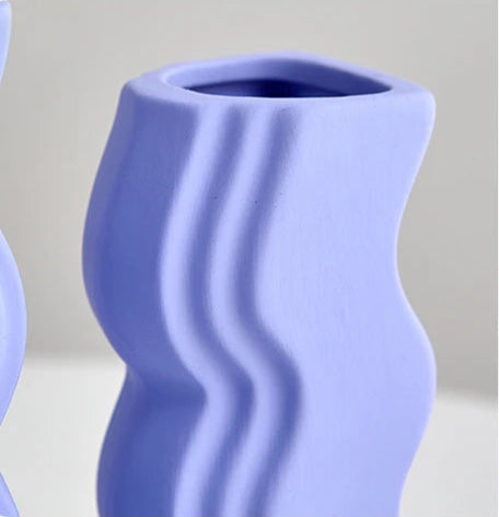 Colorful Waves Vase