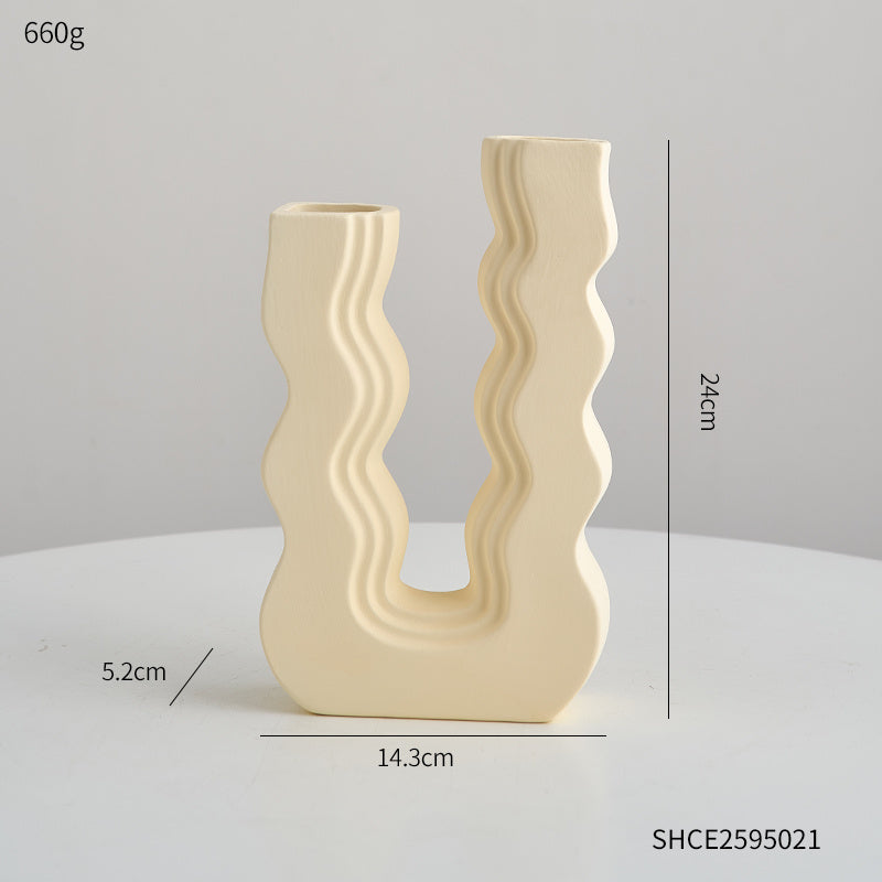 Colorful Waves Vase