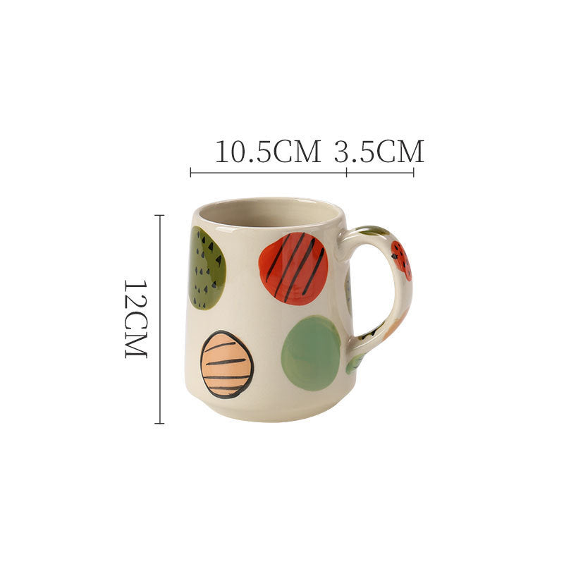 Circle Painted Vase