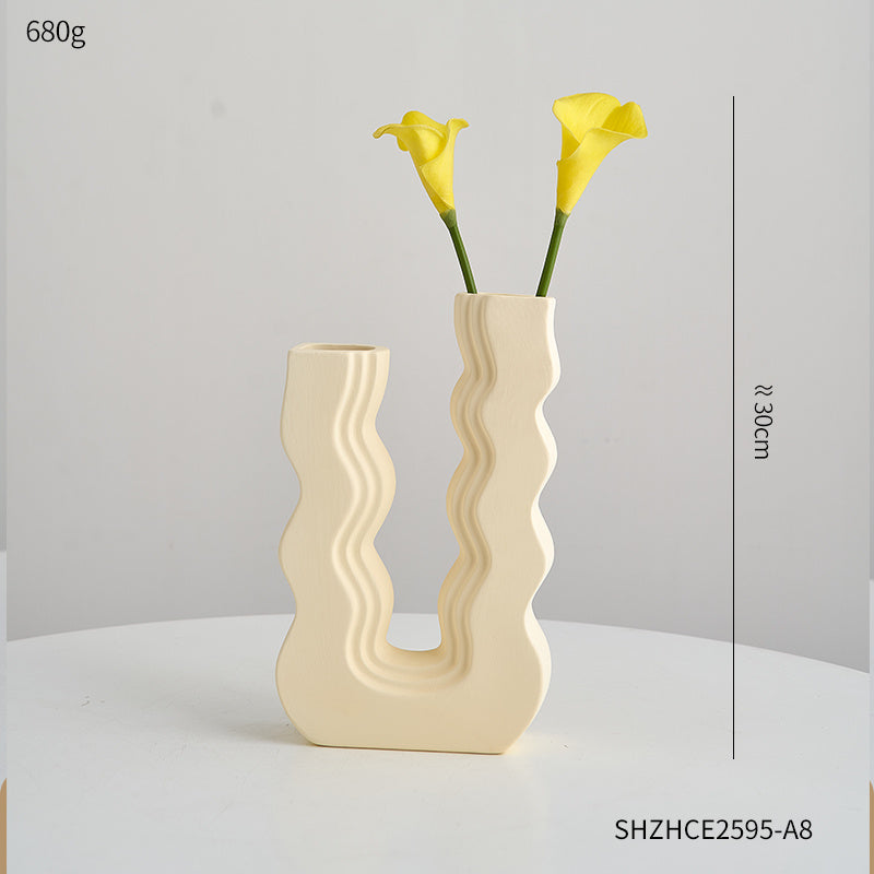 Colorful Waves Vase