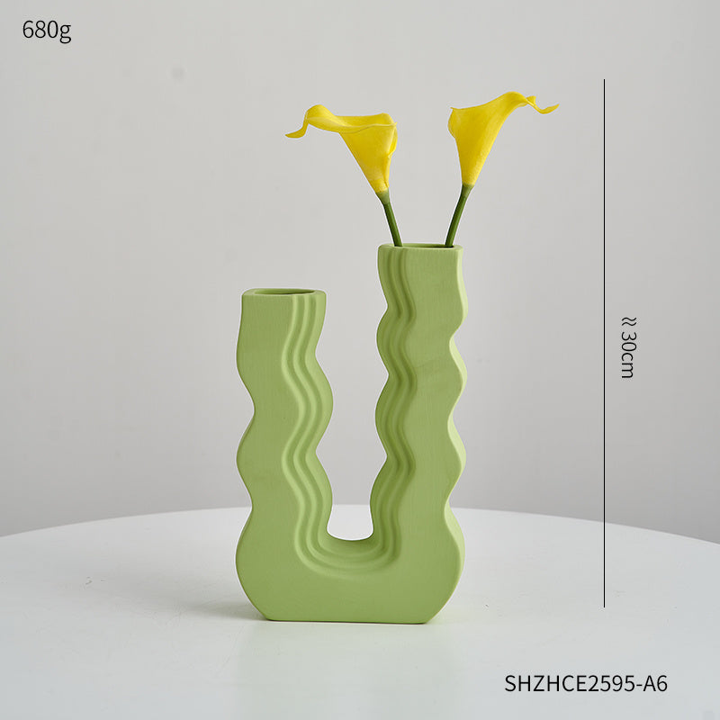 Colorful Waves Vase