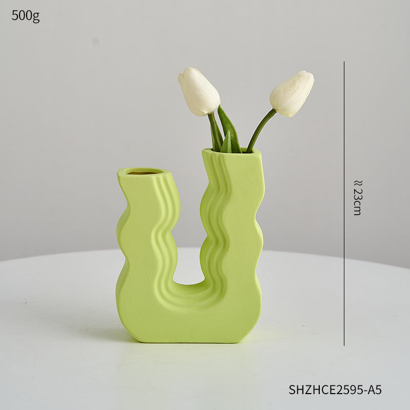 Colorful Waves Vase