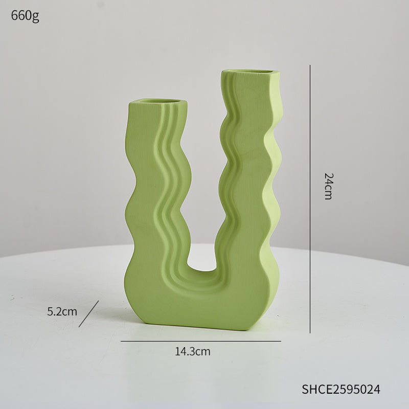 Colorful Waves Vase