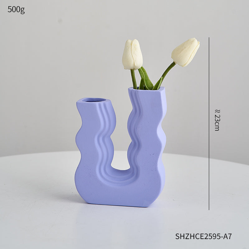 Colorful Waves Vase