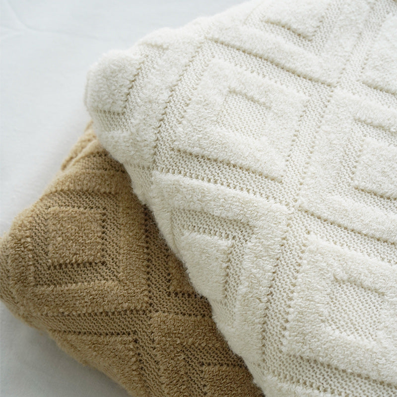 Jacquard Knitted Throw