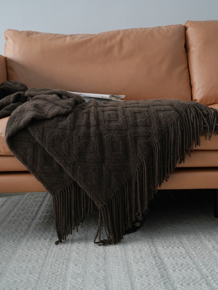 Jacquard Knitted Throw