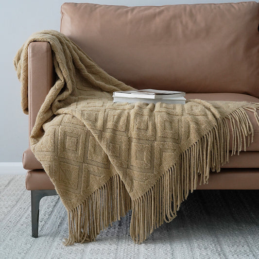 Jacquard Knitted Throw