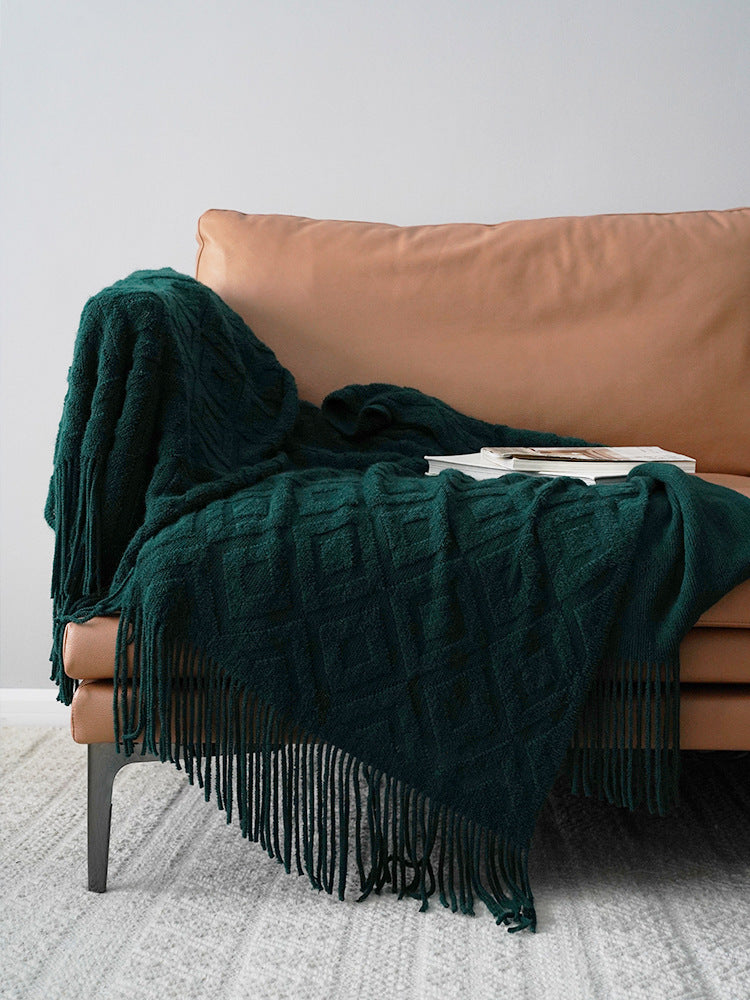 Jacquard Knitted Throw