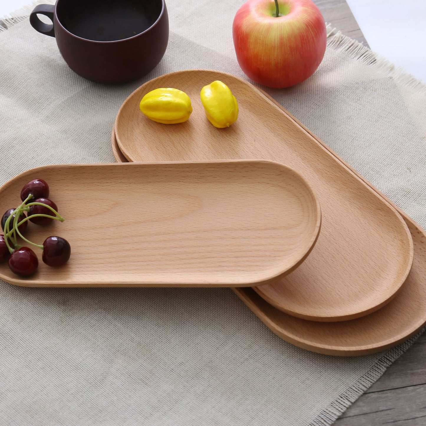 Oval Wood Tray