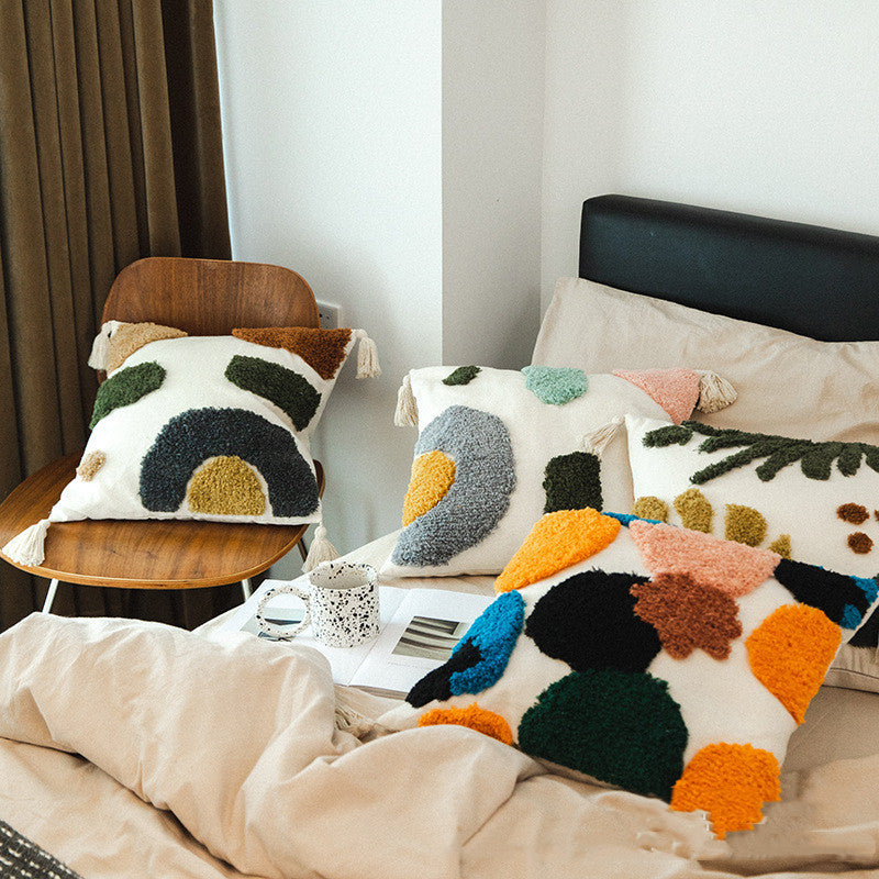 Tufted & Colored Pillow