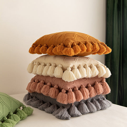 Knitted Throw Pillow